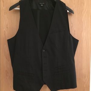 Men's dress vest black